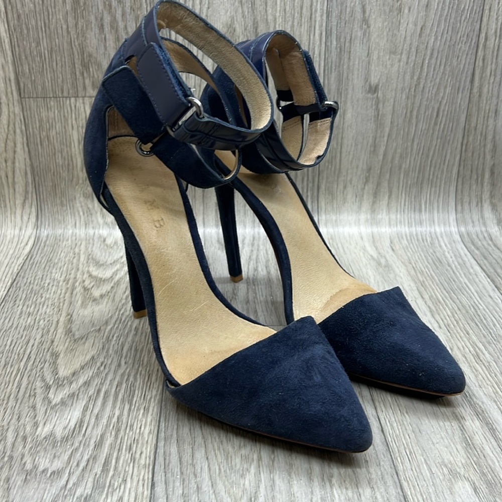 L.A.M.B Gwen Stefani Suede Pointed Toe Stiletto Heels